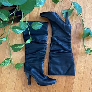 Sofft Belfast Heeled Black Leather Boots - 7